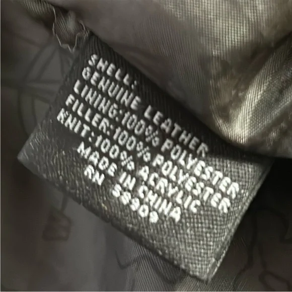 Roundtree & Yorke bomber aviator Black Leather jacket Sz S - Picture 4 of 11